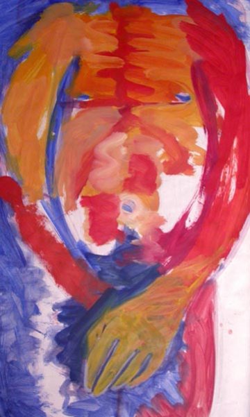 Figura1 -100x70cm - Óleo Papel - 2004.